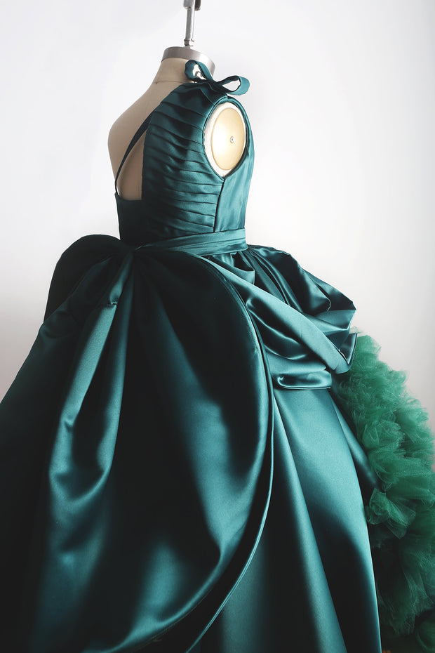 Emerald girls green dress