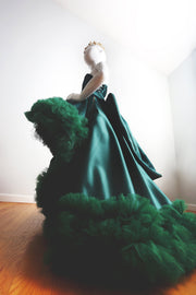 Emerald girls green dress