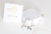 Swarovski Crystal Personalized Dolphin Bracelet - Dear Liline