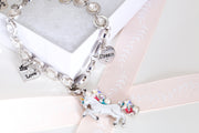 Swarovski Crystal Personalized Unicorn Bracelet - Dear Liline